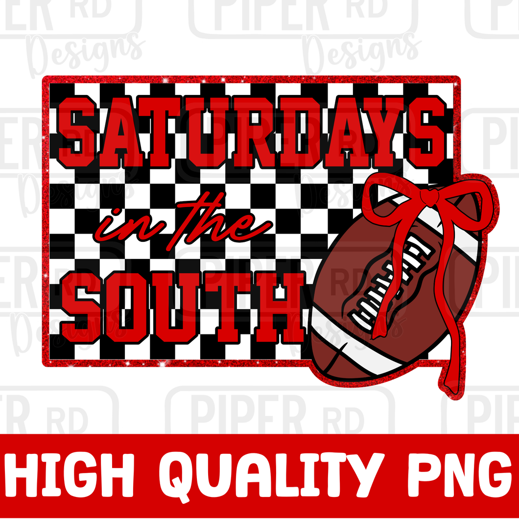 Saturdays in the South Red & Black