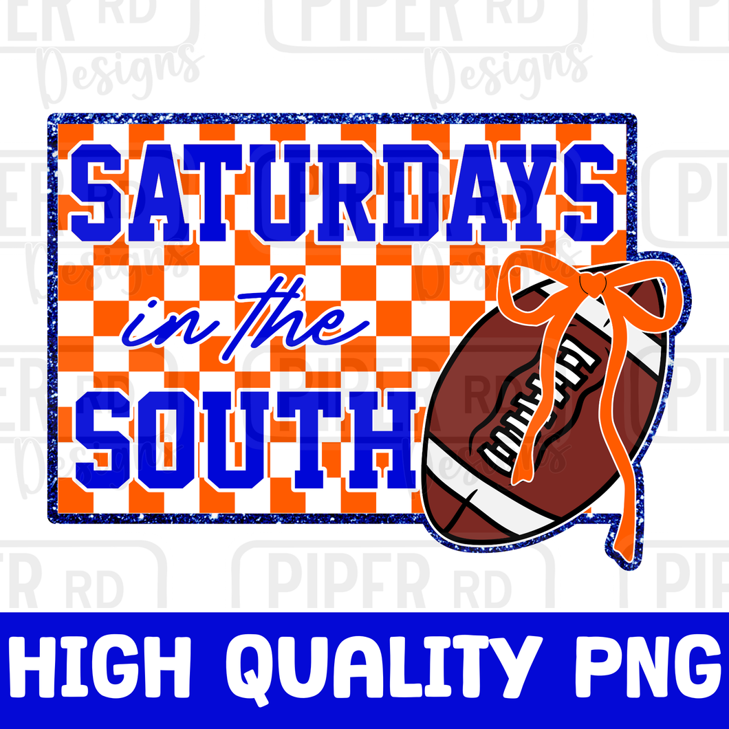 Saturdays in the South Blue & Orange