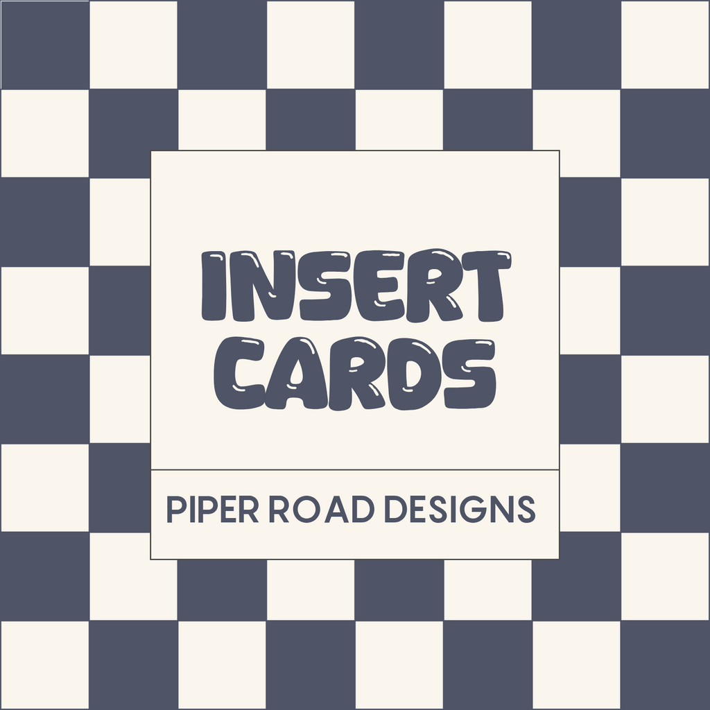 Custom Insert Cards